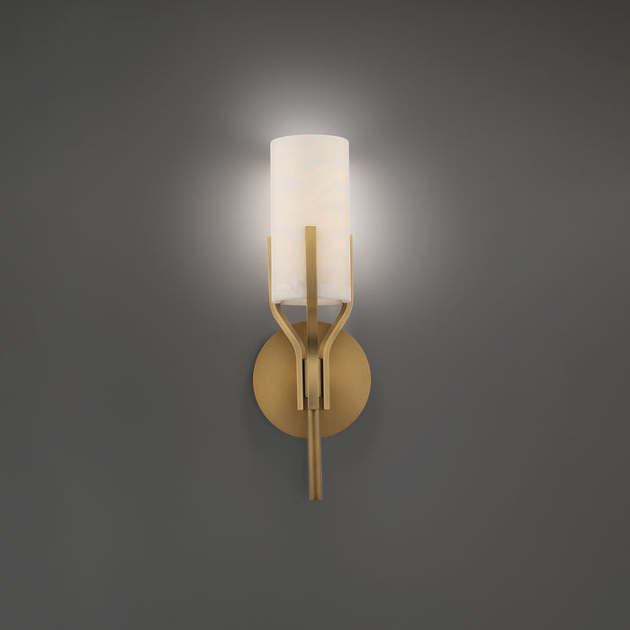 Modern Forms WS-40221-AB LED Wall Sconce, Aged Brass