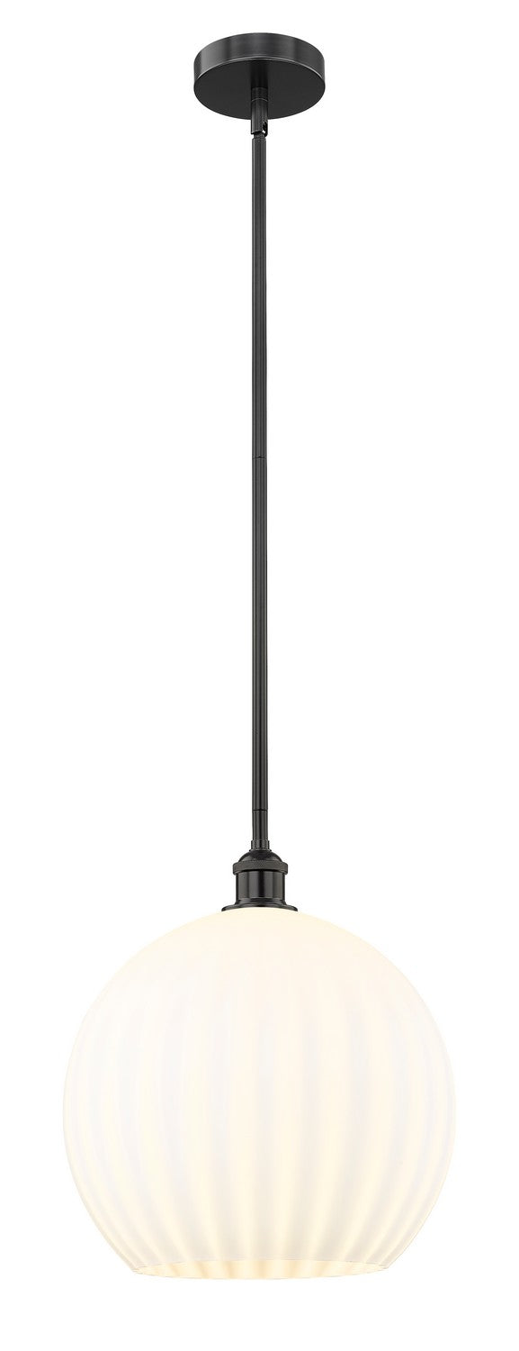 Innovations 616-1S-BK-G1217-14WV LED Pendant, Matte Black
