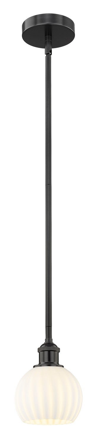 Innovations 616-1S-BK-G1217-6WV LED Mini Pendant, Matte Black