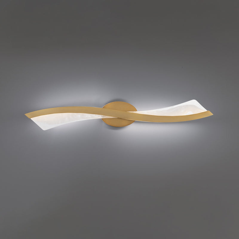 Modern Forms WS-46434-AB LED Bath Vanity, Aged Brass