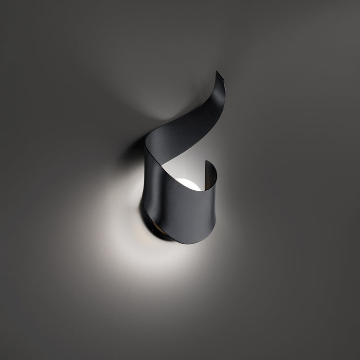 Modern Forms WS-W18416-BK LED Outdoor Wall Sconce, Black