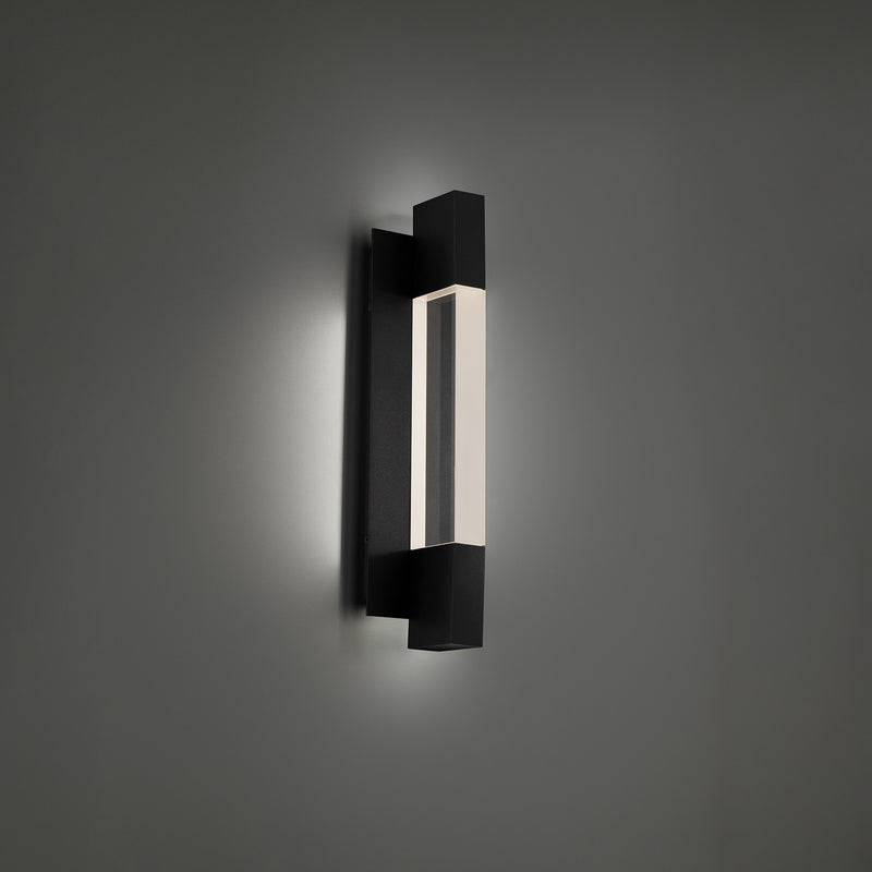 Modern Forms WS-W30418-30-BK LED Outdoor Wall Sconce, Black