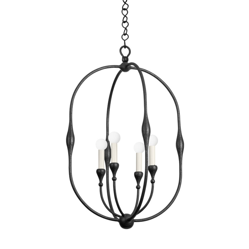 Hudson Valley 3220-AI Four Light Lantern, Aged Iron