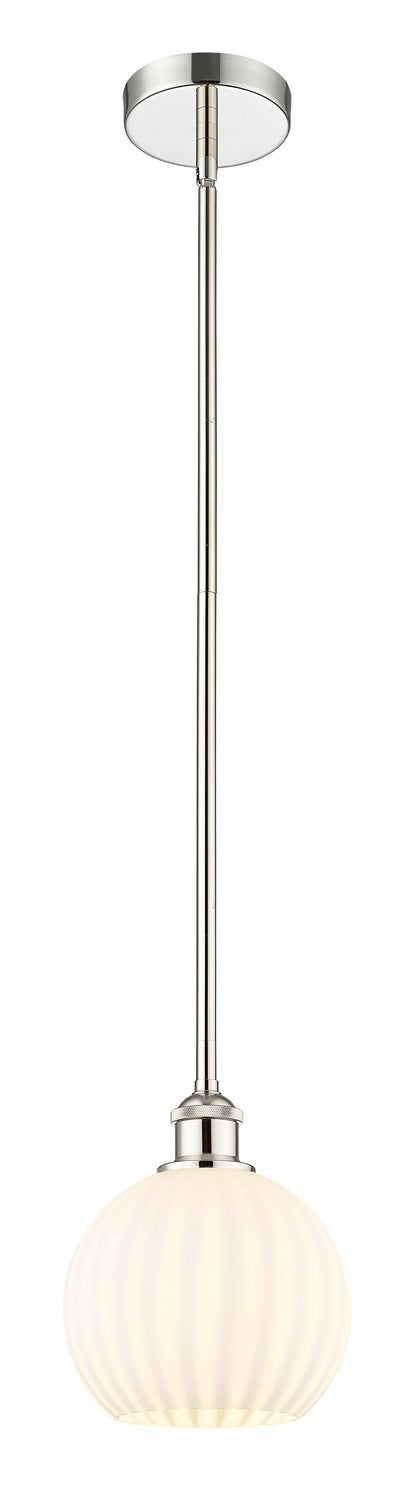 Innovations 616-1S-PN-G1217-8WV LED Mini Pendant, Polished Nickel