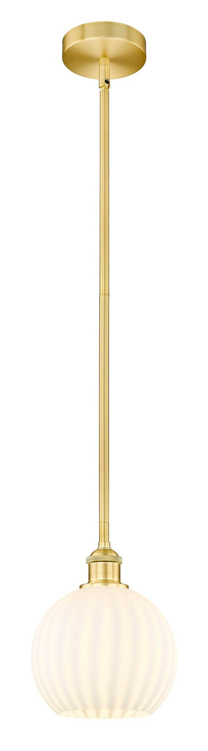Innovations 616-1S-SG-G1217-8WV LED Mini Pendant, Satin Gold