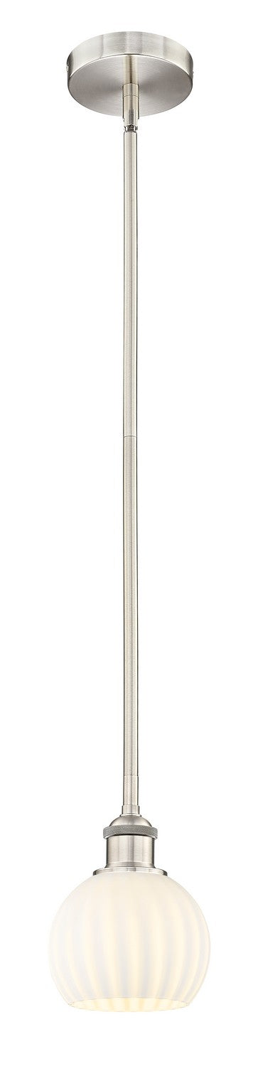 Innovations 616-1S-SN-G1217-6WV LED Mini Pendant, Brushed Satin Nickel