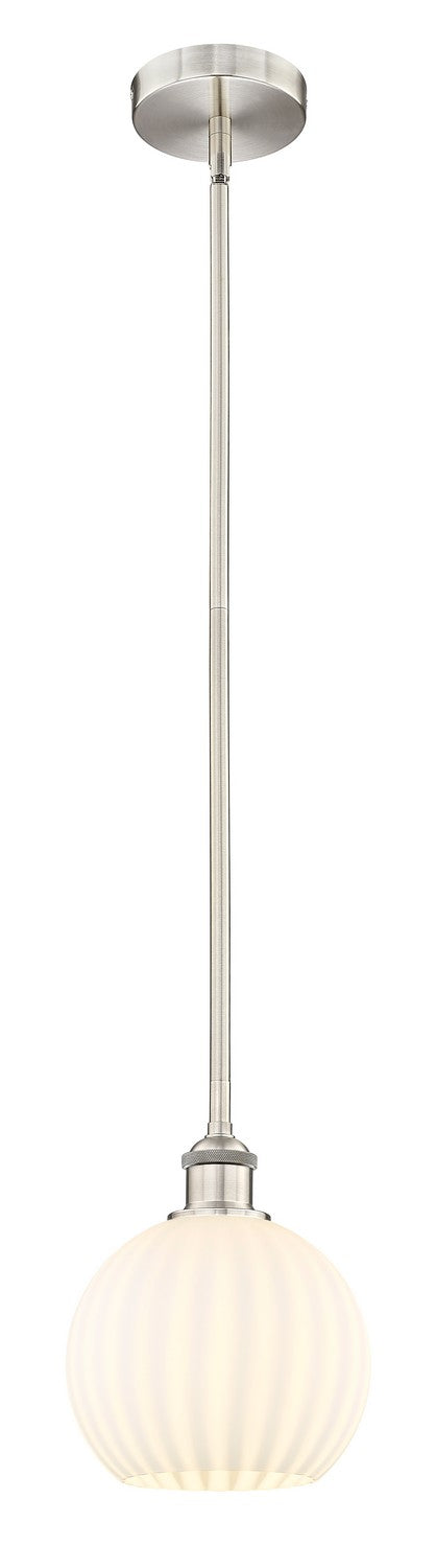 Innovations 616-1S-SN-G1217-8WV LED Mini Pendant, Brushed Satin Nickel