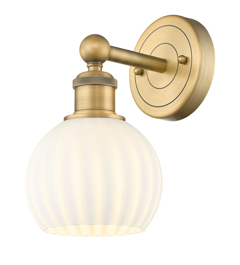 Innovations 616-1W-BB-G1217-6WV LED Wall Sconce, Brushed Brass