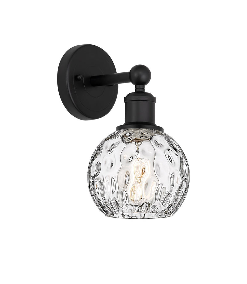 Innovations 616-1W-BK-G1215-6 One Light Wall Sconce, Matte Black