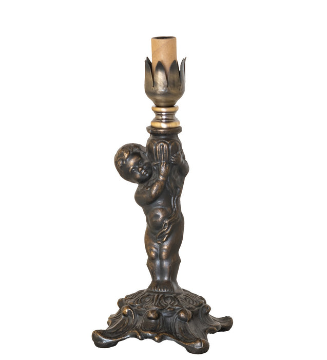 Meyda Tiffany 10703 One Light Mini Lamp, Antique Brass