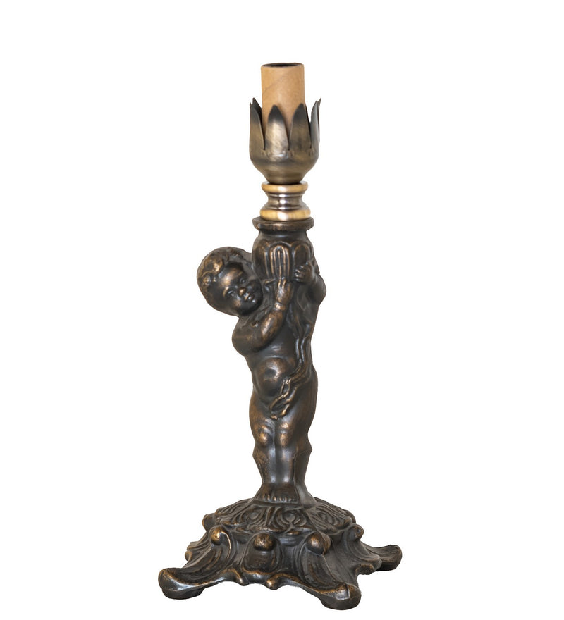 Meyda Tiffany 10703 One Light Mini Lamp, Antique Brass