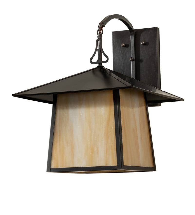 Meyda Tiffany 267823 One Light Wall Sconce, Craftsman Brown