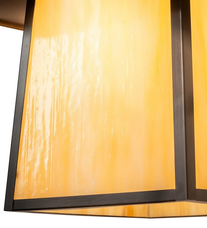 Meyda Tiffany 267823 One Light Wall Sconce, Craftsman Brown