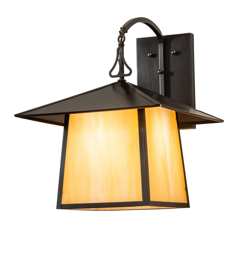 Meyda Tiffany 267823 One Light Wall Sconce, Craftsman Brown