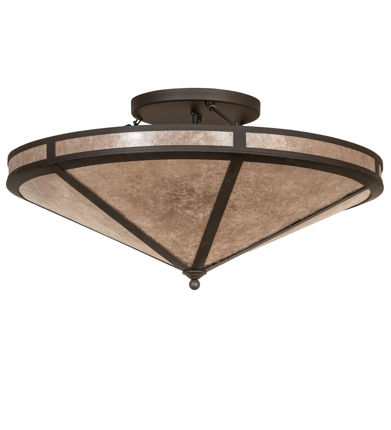 Meyda Tiffany 268978 Eight Light Semi-Flushmount, Oil Rubbed Bronze