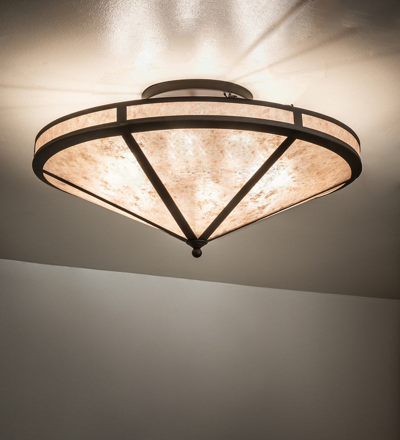 Meyda Tiffany 268978 Eight Light Semi-Flushmount, Oil Rubbed Bronze