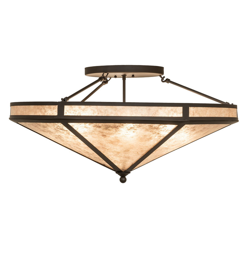 Meyda Tiffany 268978 Eight Light Semi-Flushmount, Oil Rubbed Bronze