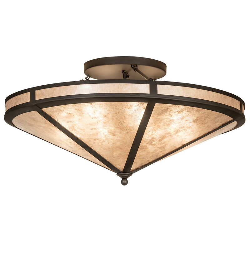 Meyda Tiffany 268978 Eight Light Semi-Flushmount, Oil Rubbed Bronze