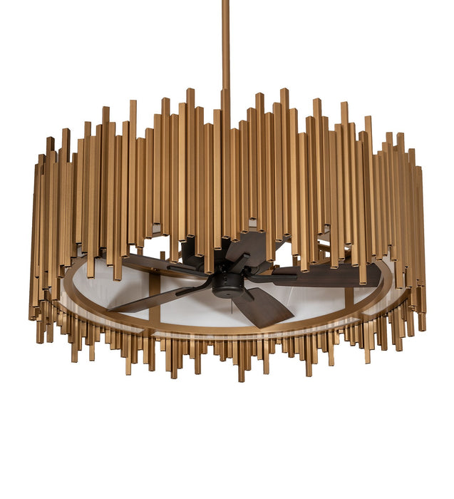 Meyda Tiffany 269152 Eight Light Chandel-Air, Gold Metallic