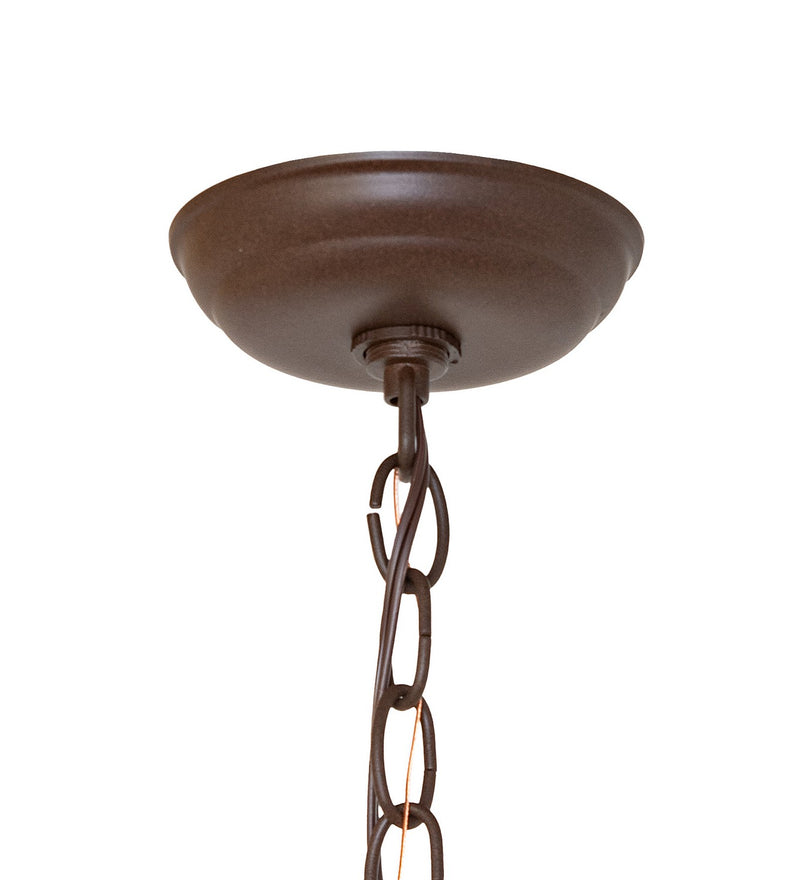 Meyda Tiffany 270353 Three Light Pendant, Cafe Noir