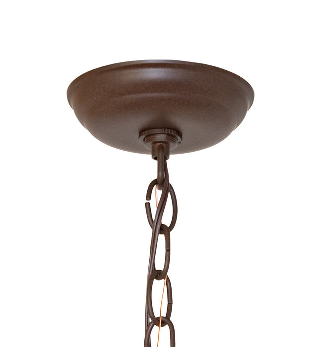 Meyda Tiffany 270353 Three Light Pendant, Cafe Noir