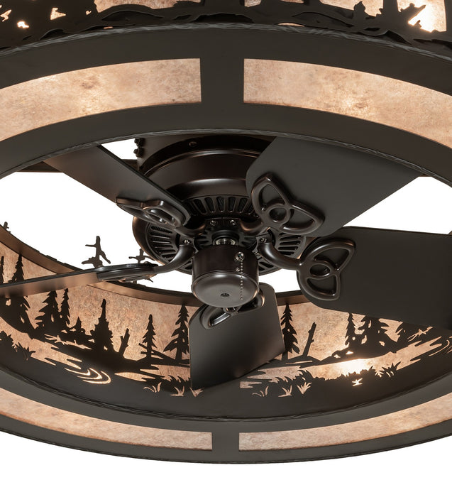 Meyda Tiffany 270759 Eight Light Chandel-Air, Oil Rubbed Bronze