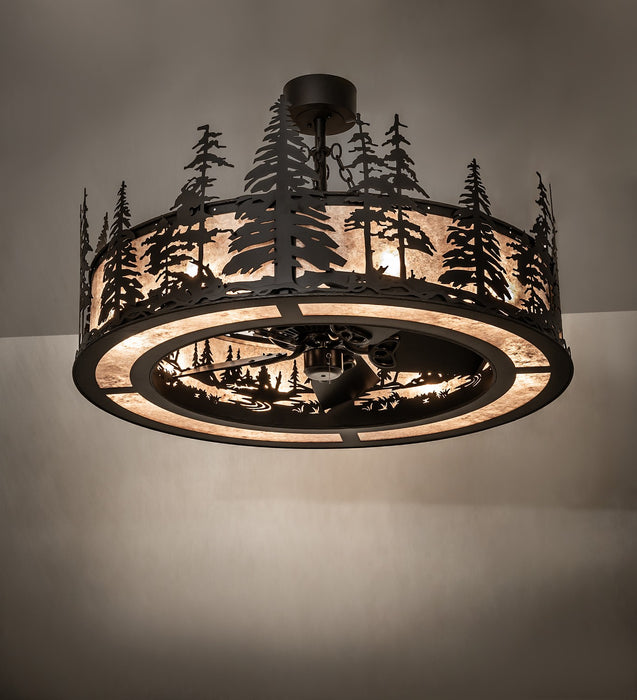 Meyda Tiffany 270759 Eight Light Chandel-Air, Oil Rubbed Bronze