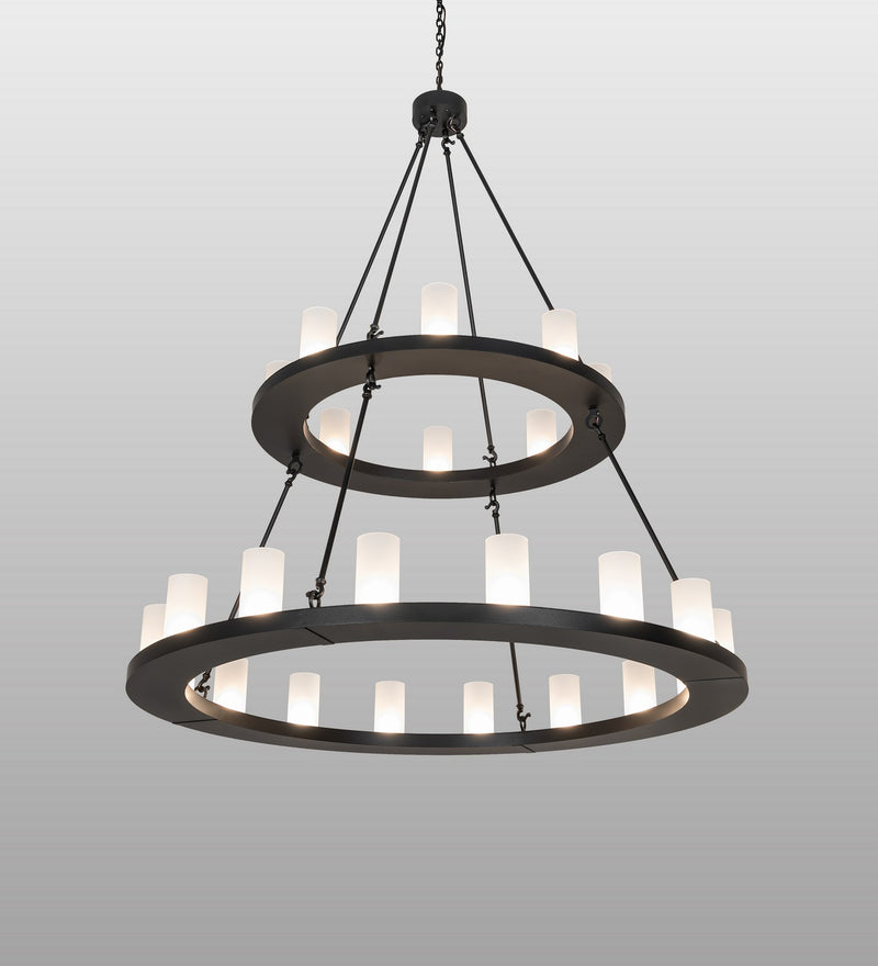 Meyda Tiffany 270818 24 Light Chandelier, Black Satin Wrought Iron
