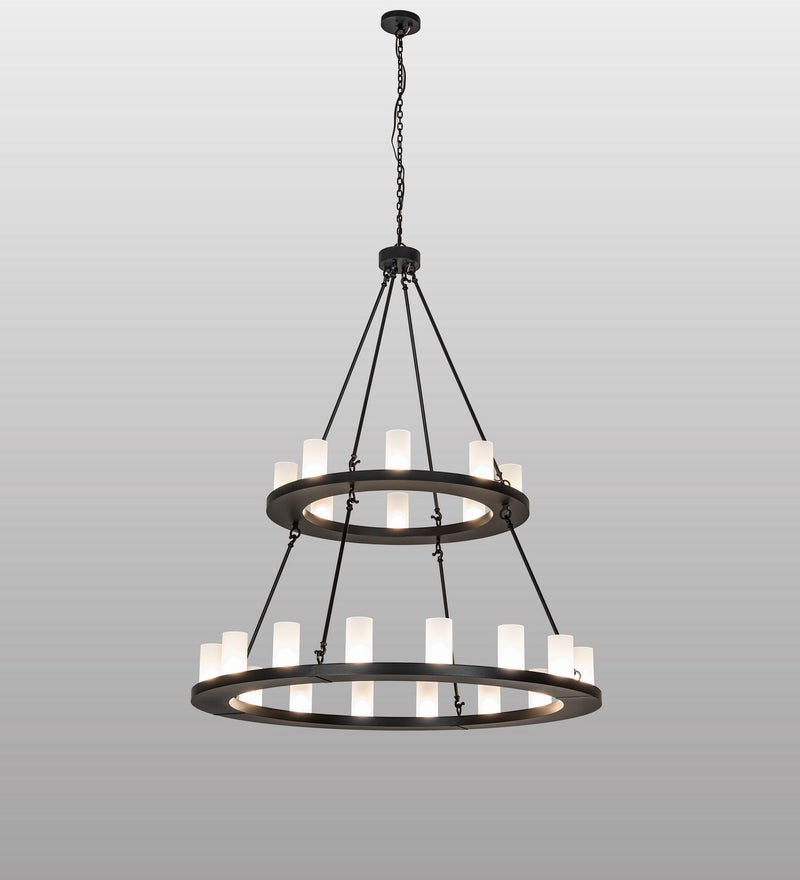 Meyda Tiffany 270818 24 Light Chandelier, Black Satin Wrought Iron