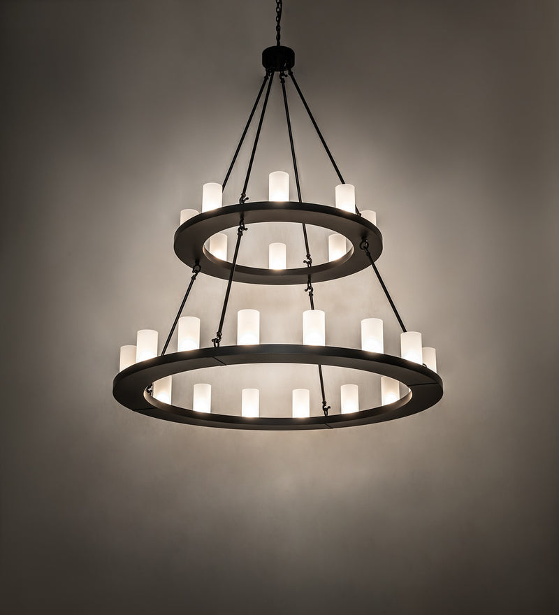 Meyda Tiffany 270818 24 Light Chandelier, Black Satin Wrought Iron