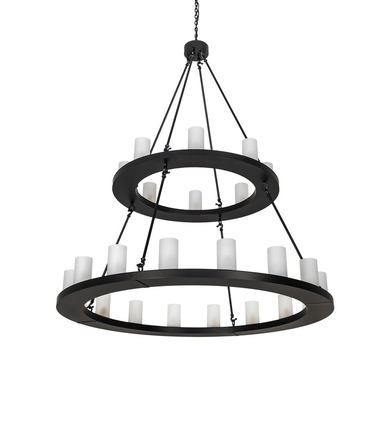Meyda Tiffany 270818 24 Light Chandelier, Black Satin Wrought Iron