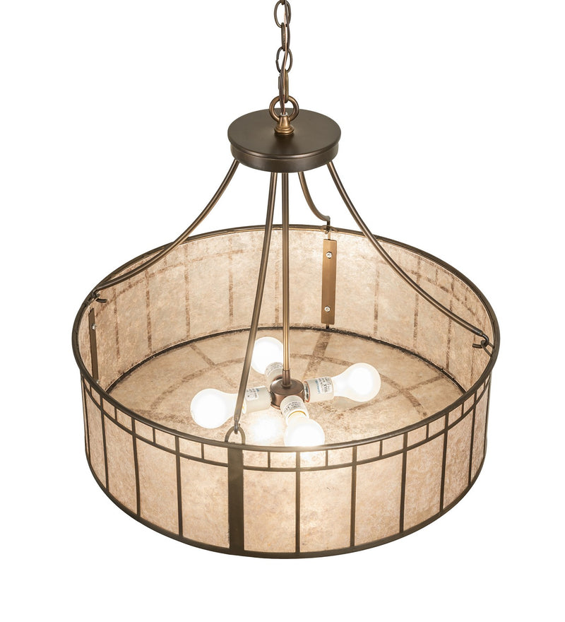 Meyda Tiffany 271105 Four Light Pendant, Antique Copper