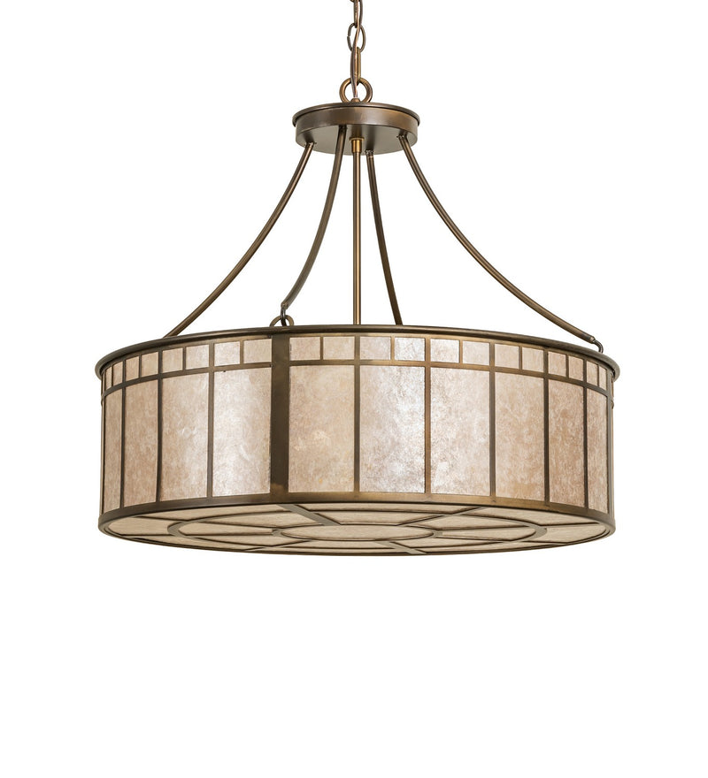 Meyda Tiffany 271105 Four Light Pendant, Antique Copper