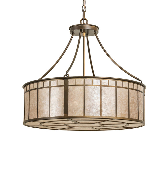 Meyda Tiffany 271105 Four Light Pendant, Antique Copper