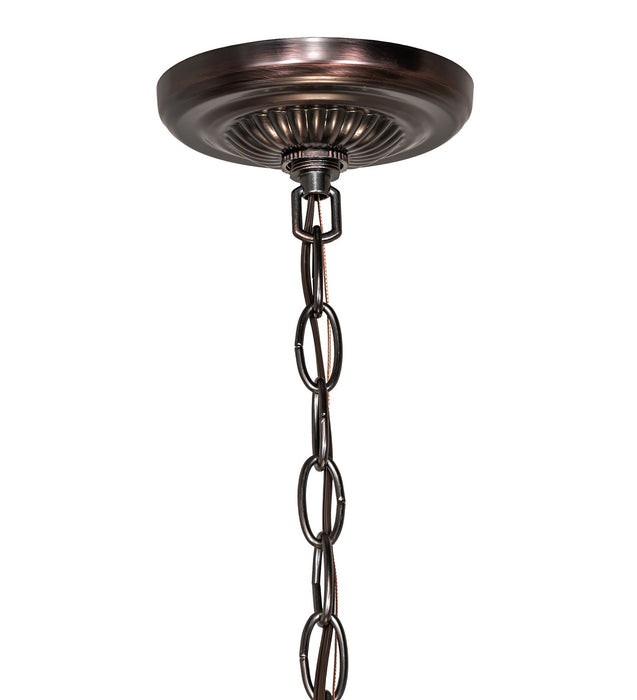 Meyda Tiffany 272881 Three Light Pendant, Mahogany Bronze