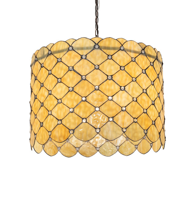 Meyda Tiffany 272881 Three Light Pendant, Mahogany Bronze