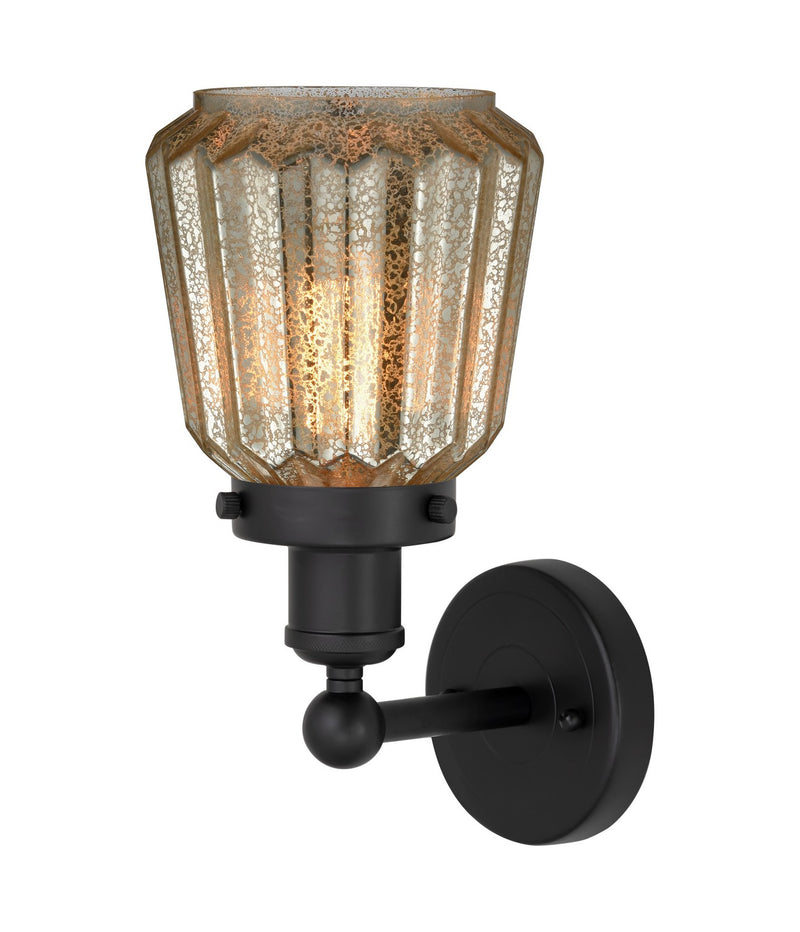 Innovations 616-1W-BK-G146 One Light Wall Sconce, Matte Black