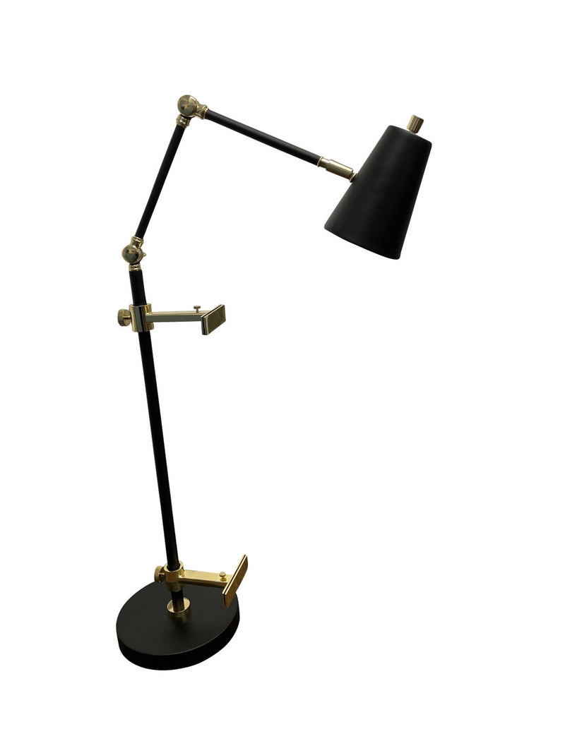 House of Troy RN351-BLKPB LED Task Lamp, Black/Polished Brass
