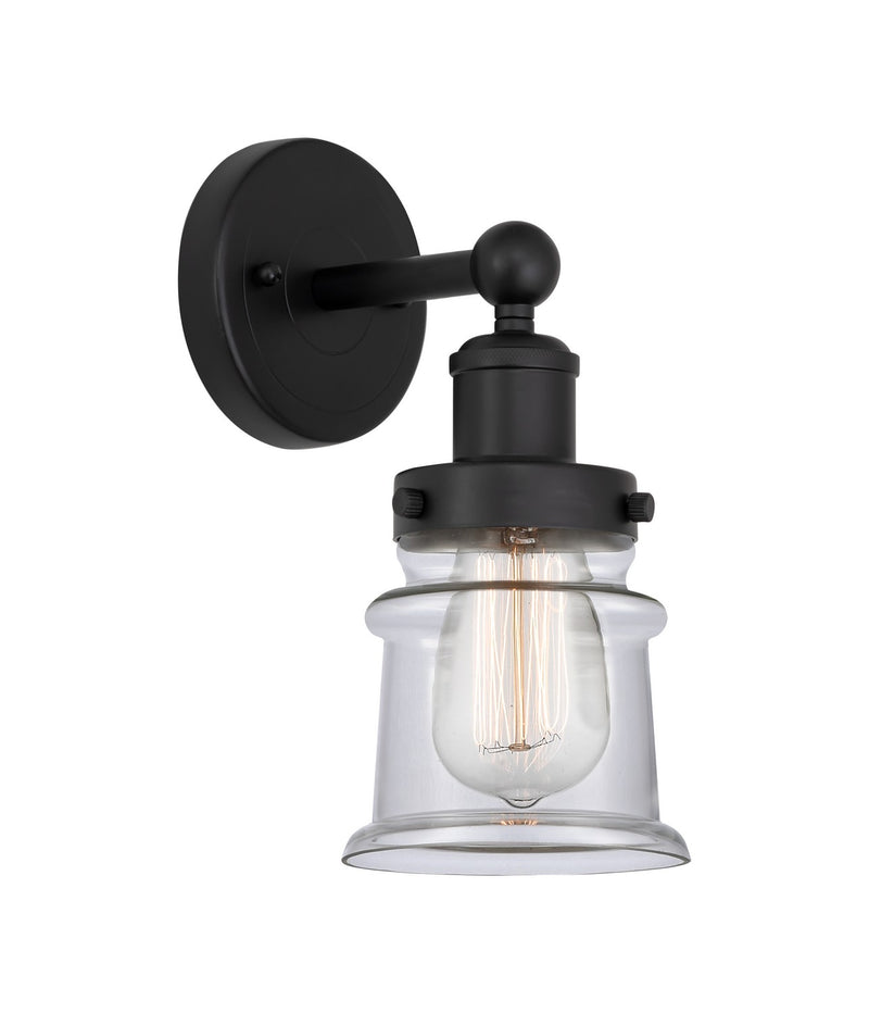 Innovations 616-1W-BK-G182S One Light Wall Sconce, Matte Black