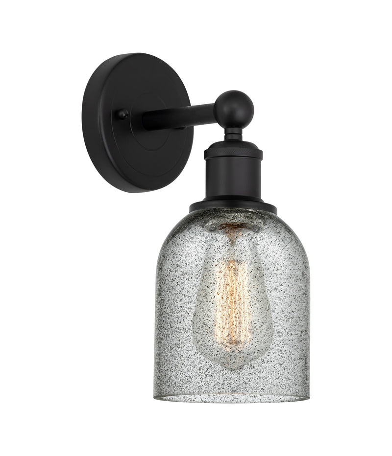Innovations 616-1W-BK-G257 One Light Wall Sconce, Matte Black