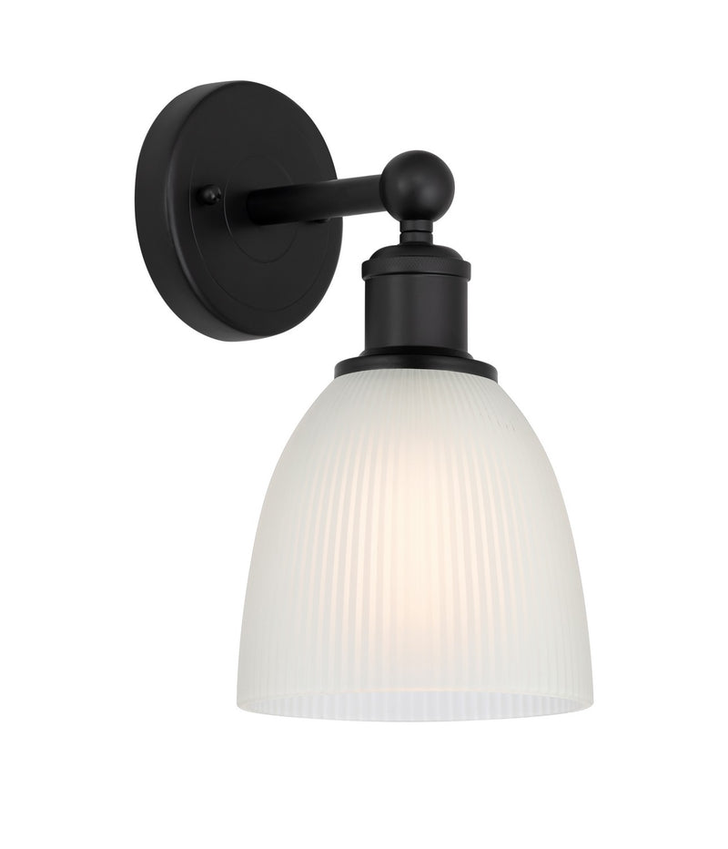 Innovations 616-1W-BK-G381 One Light Wall Sconce, Matte Black