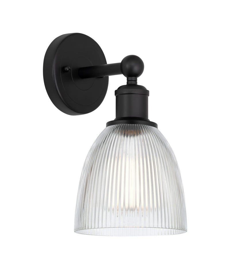 Innovations 616-1W-BK-G382 One Light Wall Sconce, Matte Black