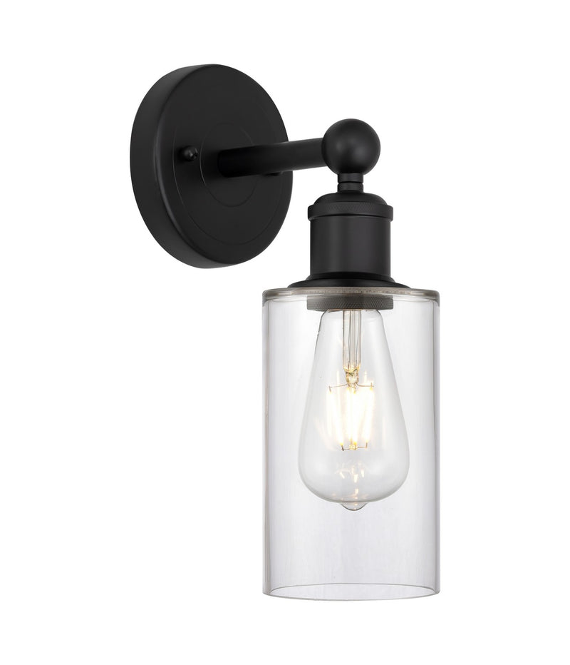 Innovations 616-1W-BK-G802 One Light Wall Sconce, Matte Black