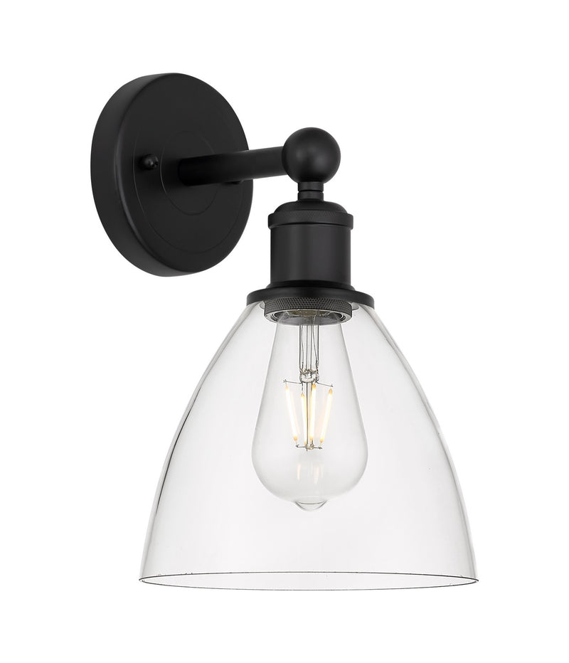 Innovations 616-1W-BK-GBD-752 One Light Wall Sconce, Matte Black