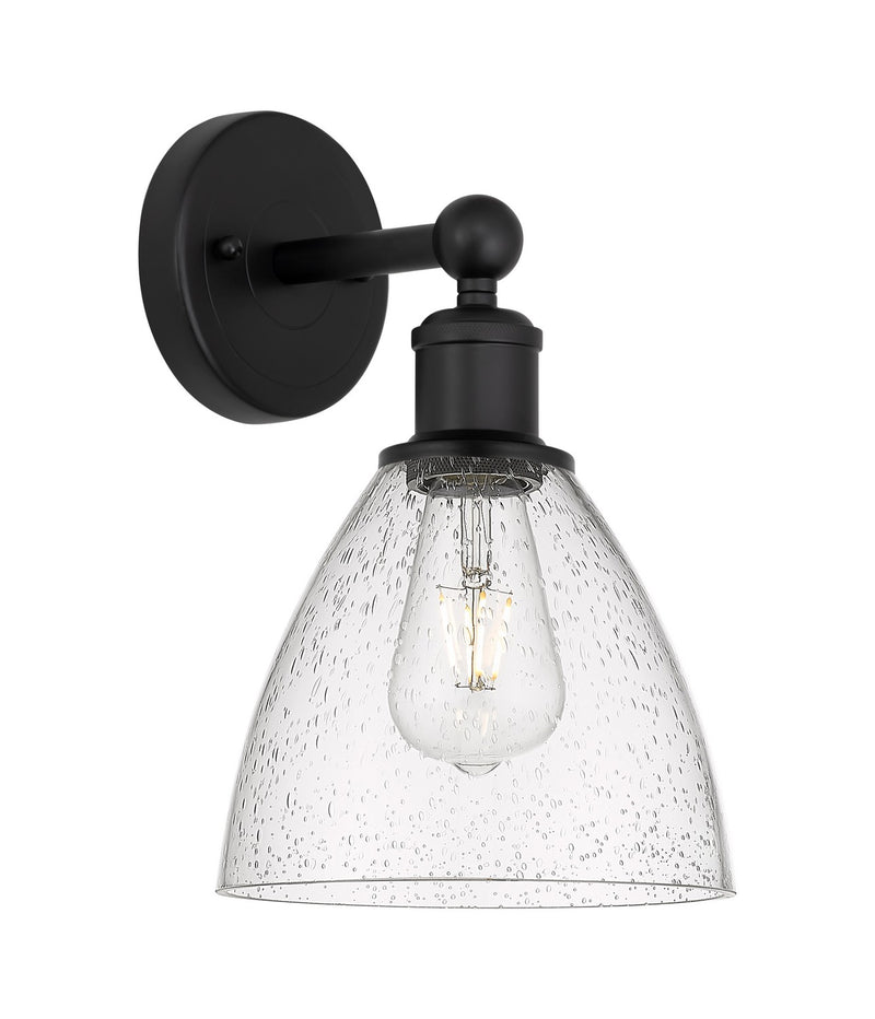 Innovations 616-1W-BK-GBD-754 One Light Wall Sconce, Matte Black