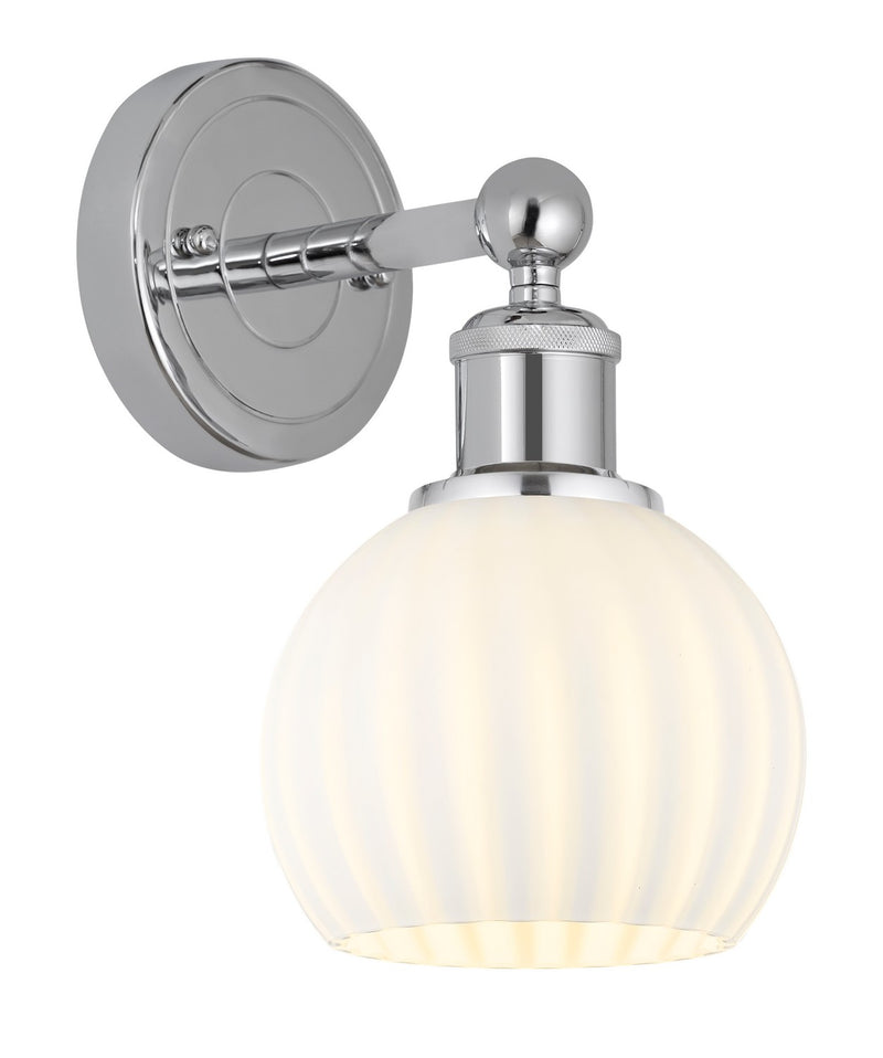 Innovations 616-1W-PC-G1217-6WV LED Wall Sconce, Polished Chrome