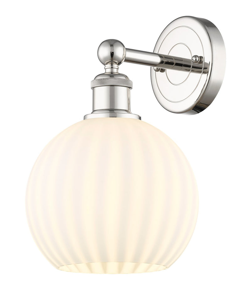Innovations 616-1W-PN-G1217-8WV LED Wall Sconce, Polished Nickel