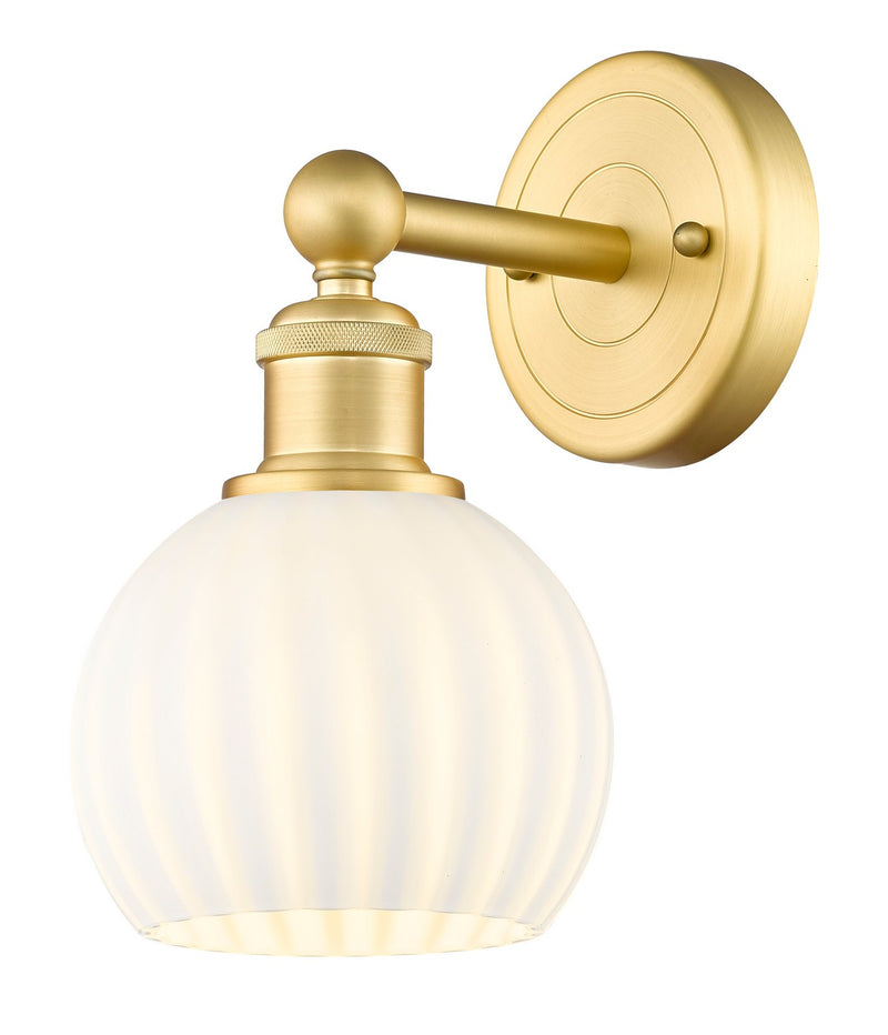 Innovations 616-1W-SG-G1217-6WV LED Wall Sconce, Satin Gold