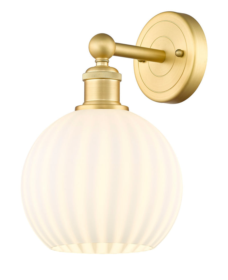 Innovations 616-1W-SG-G1217-8WV LED Wall Sconce, Satin Gold