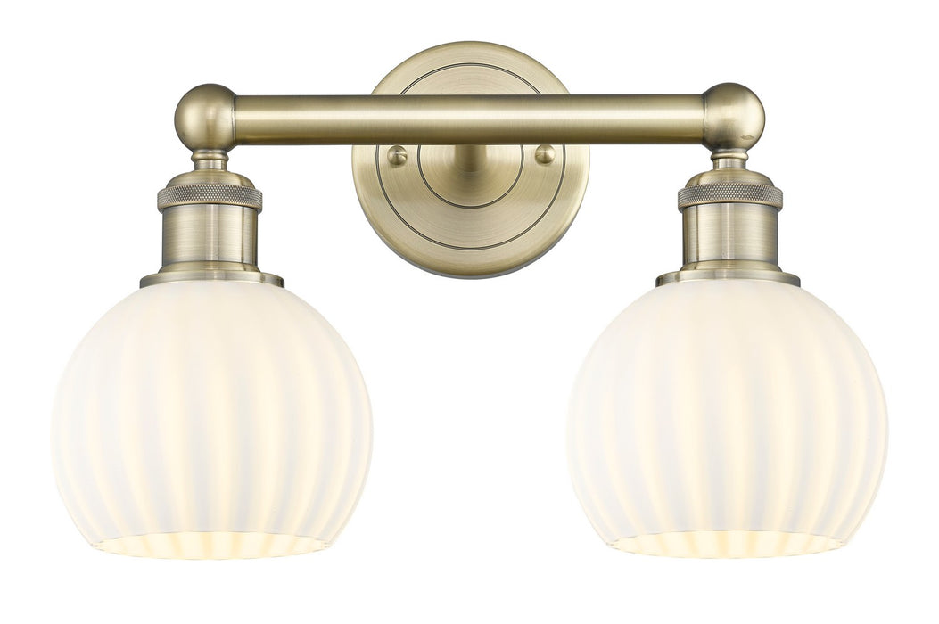 Innovations 616-2W-AB-G1217-6WV LED Bath Vanity, Antique Brass